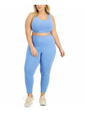 ID Ideology Plus Size Sweat Leggings Pants Blue Plus Size 2X